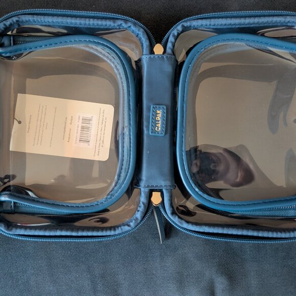 Calpak - Clear Cosmetic Case - Small - Deep Sea - Picture 5 of 7
